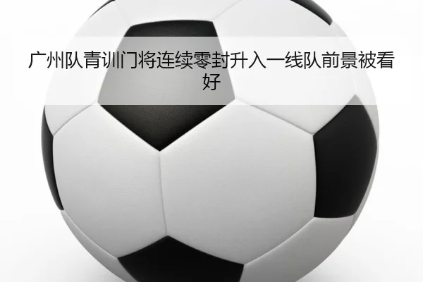 广州队青训门将连续零封升入一线队前景被看好（KaiyuanGames）
